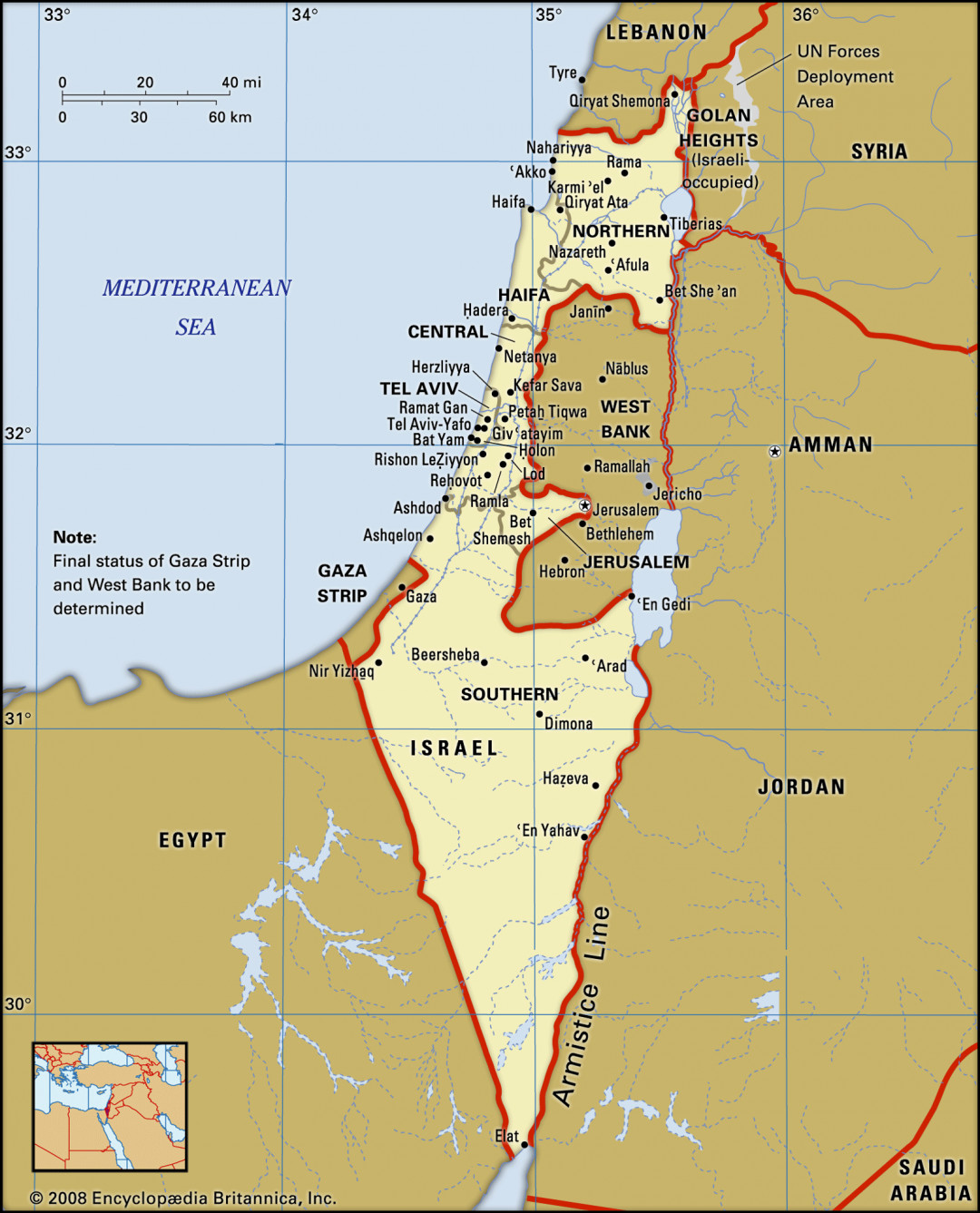 Israel Kaart 